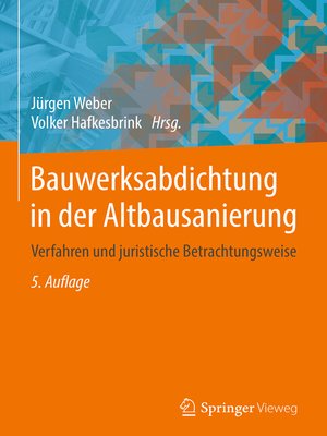 cover image of Bauwerksabdichtung in der Altbausanierung
